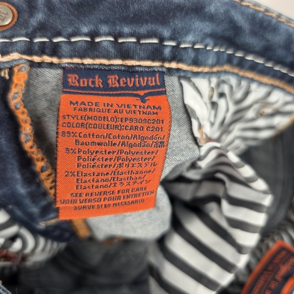 Women's Rock Revival Sakura Crop Jeans Size 27 - Picture 10 of 10